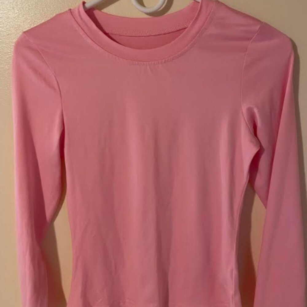 Womens long sleeve pink shirt